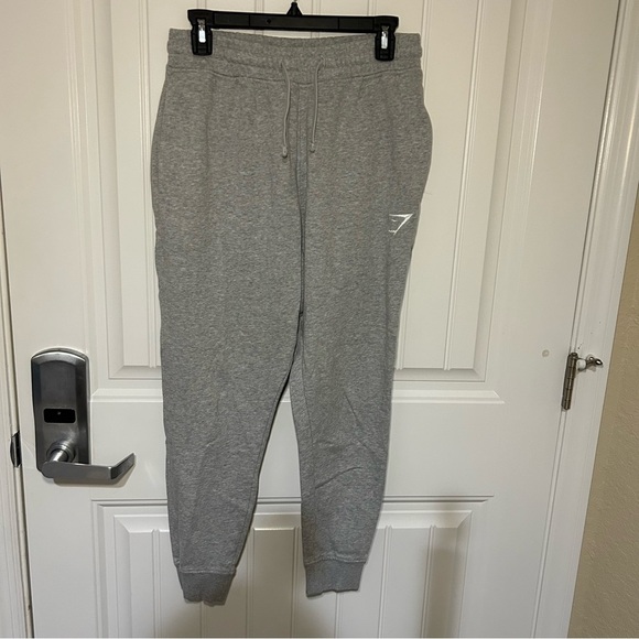 Gymshark Charcoal Marl Essential Joggers Size Small - Picture 1 of 7